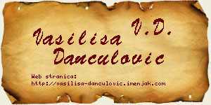 Vasilisa Dančulović vizit kartica